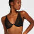 Duckie Non-padded underwired bra, Black