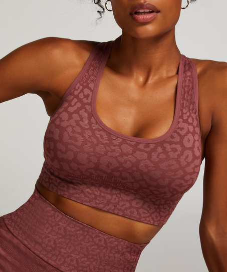 HKMX Seamless Sports Bra, Pink