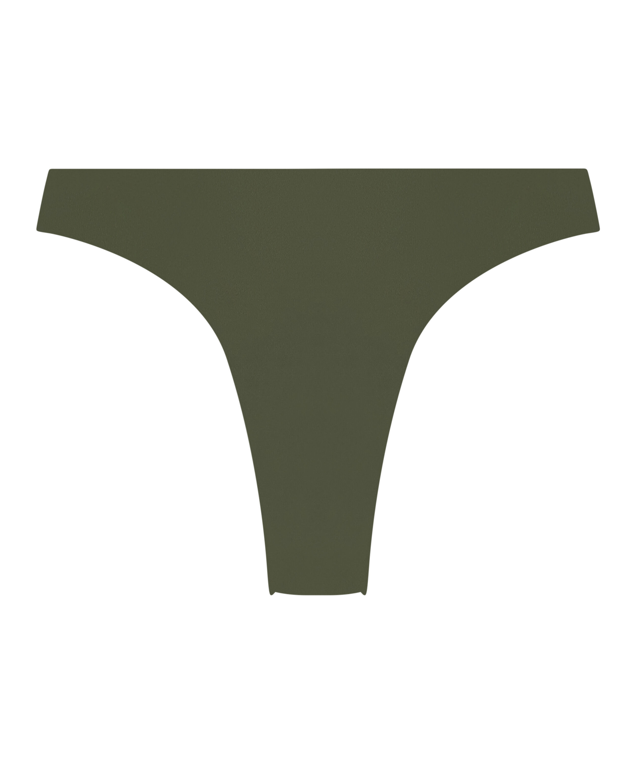 Luxe High-Leg Bikini Bottoms, Green