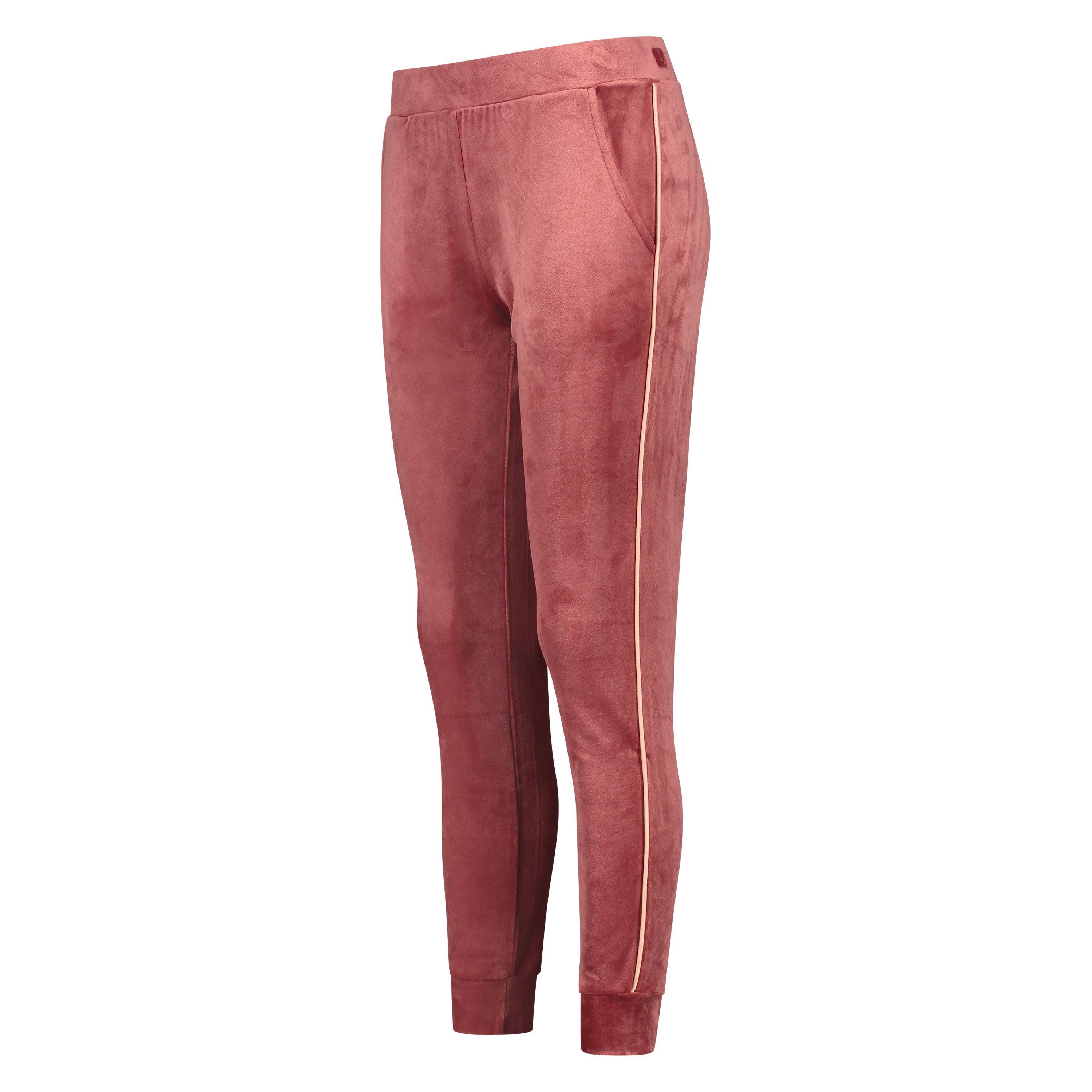 Velours Jogging Bottoms, Pink, main