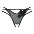 Effie open crotch knickers, Black