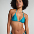 Aqua Triangle Bikini Top, Green