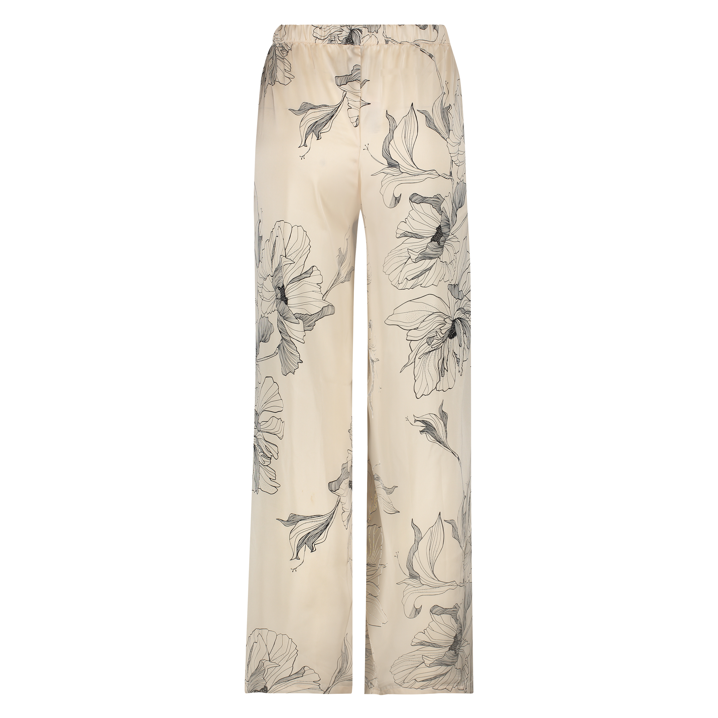 Lotus satin palazzo trousers, Pink, main