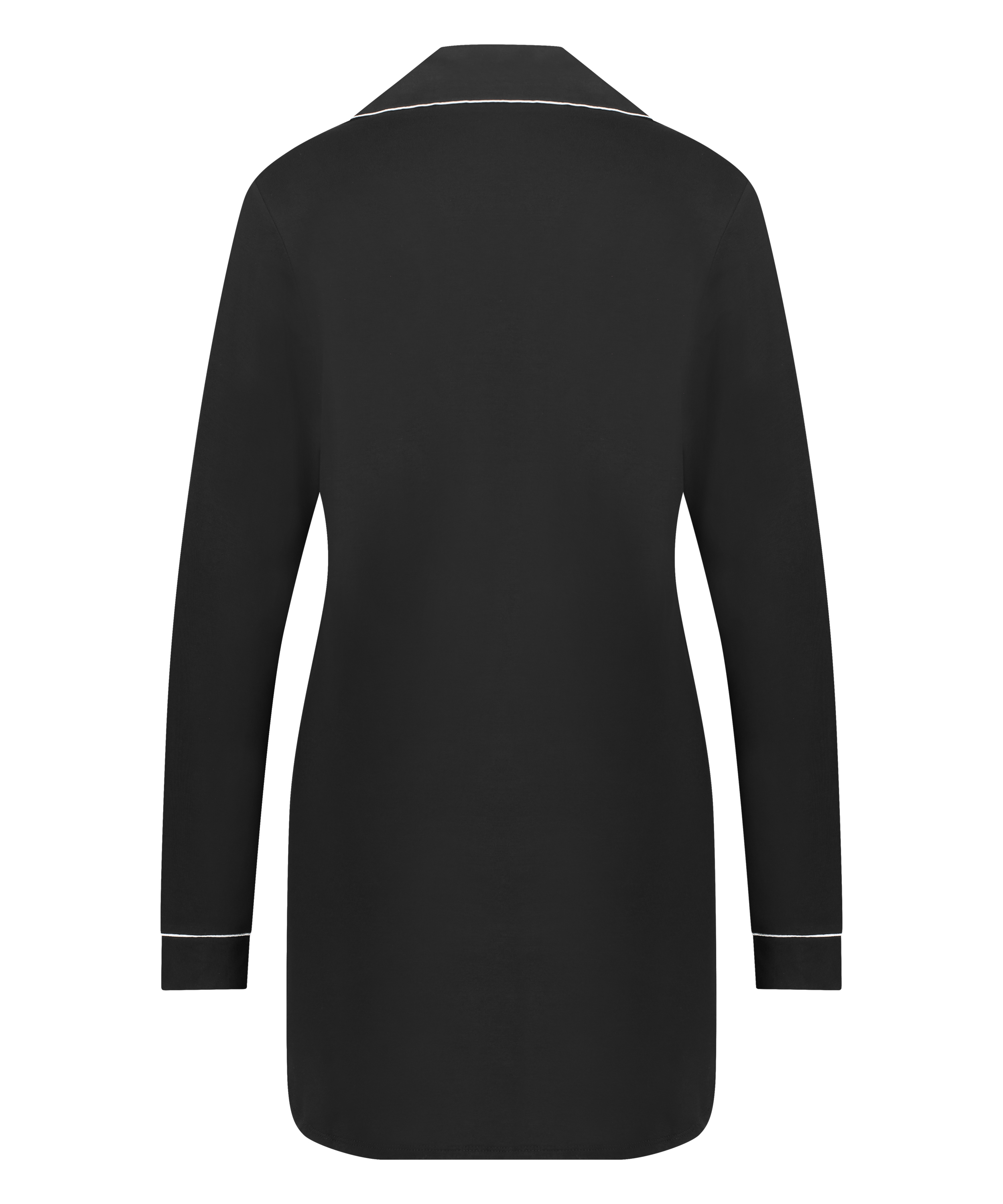Essential Jersey Shirtdress, Black, main
