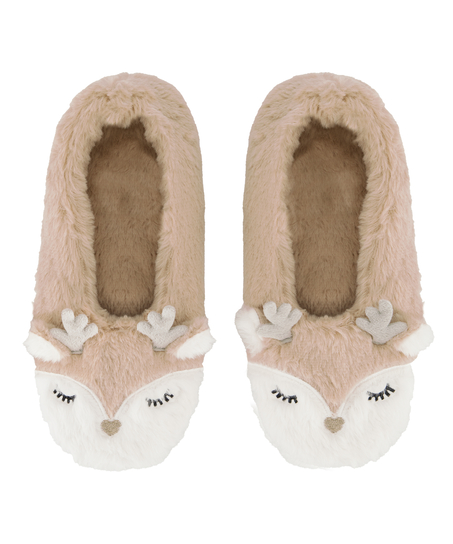 Ballerina slippers, Beige
