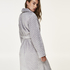 Fleece Bathrobe, Grey