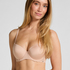 Angie Padded Underwired Bra, Beige