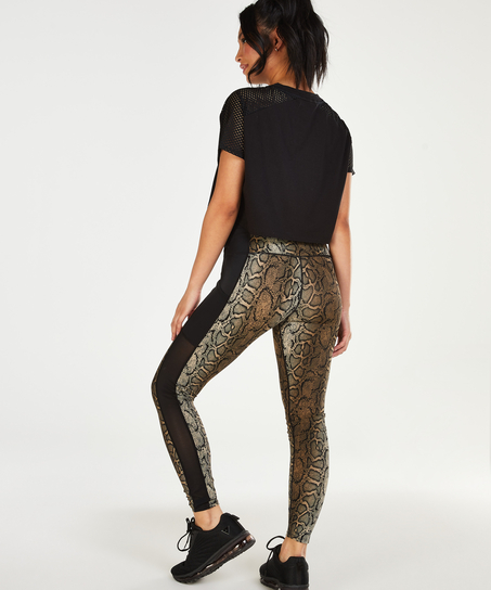 HKMX Crop Top Mesh, Black