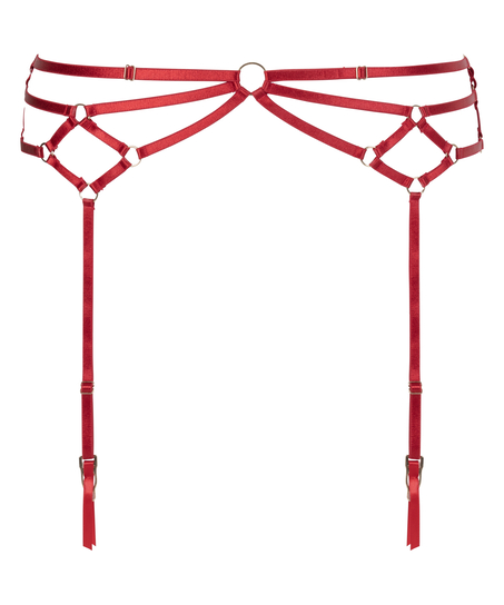 Private Suspender Belt, Red