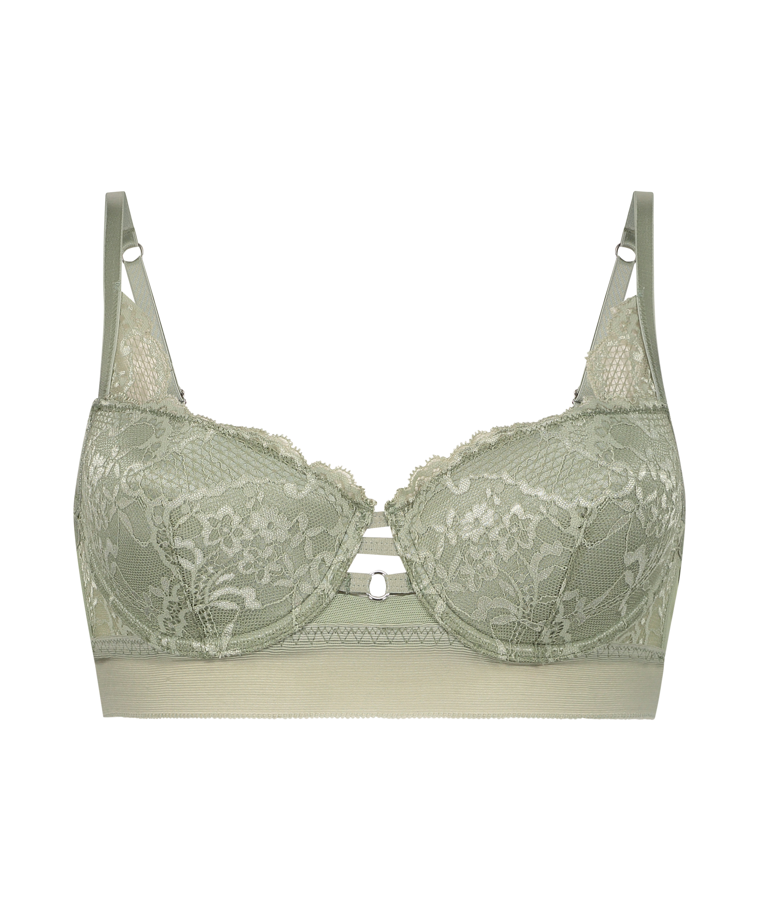 Chione Non-Padded Underwired Bra, Green, main