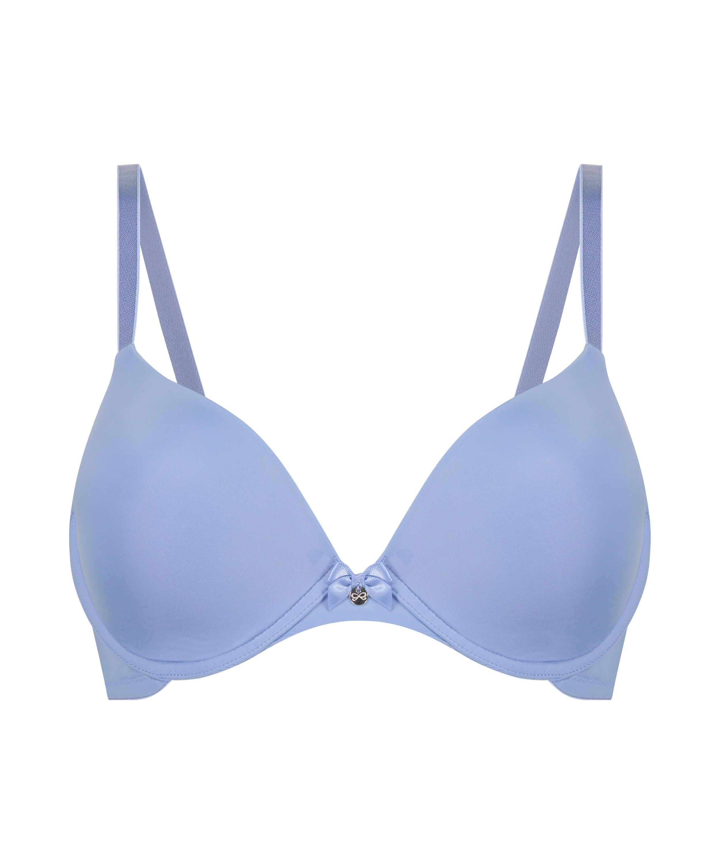 Plunge Padded Underwired Bra, Blue