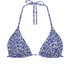 Lobos Triangle Bikini Top, Blue