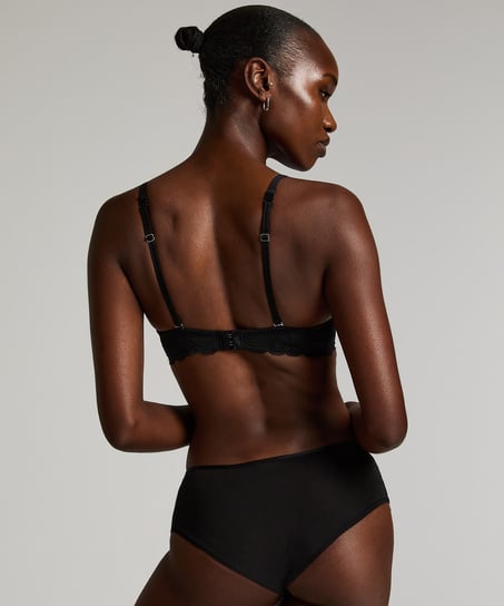 Angie Padded Underwired Push-Up Bra, Black