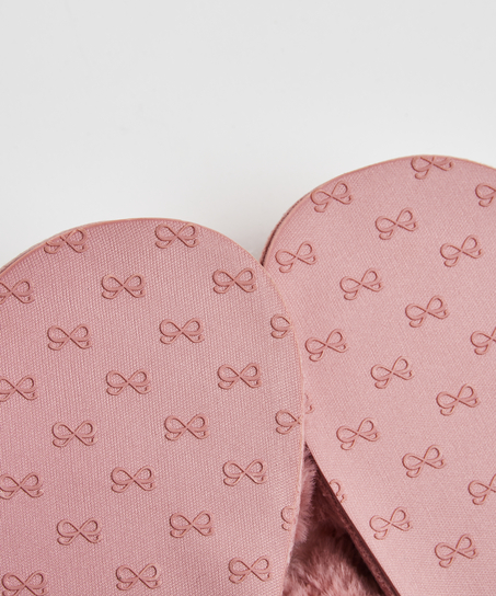 Fake Fur Slippers, Pink