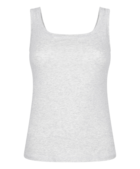 Singlet Tanktop Soft Cotton, Grey