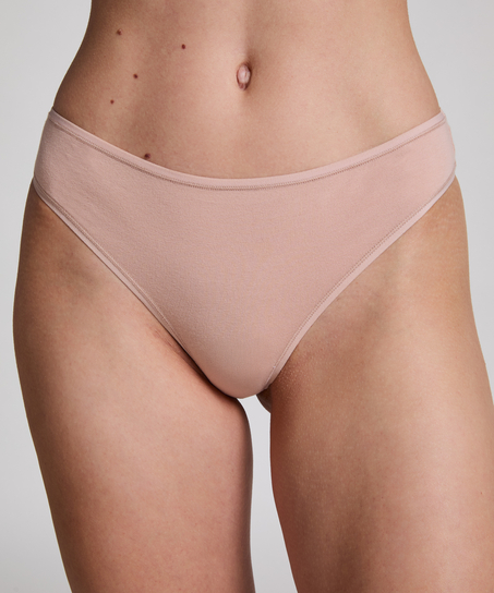 2 Cotton Thongs Kim, Beige