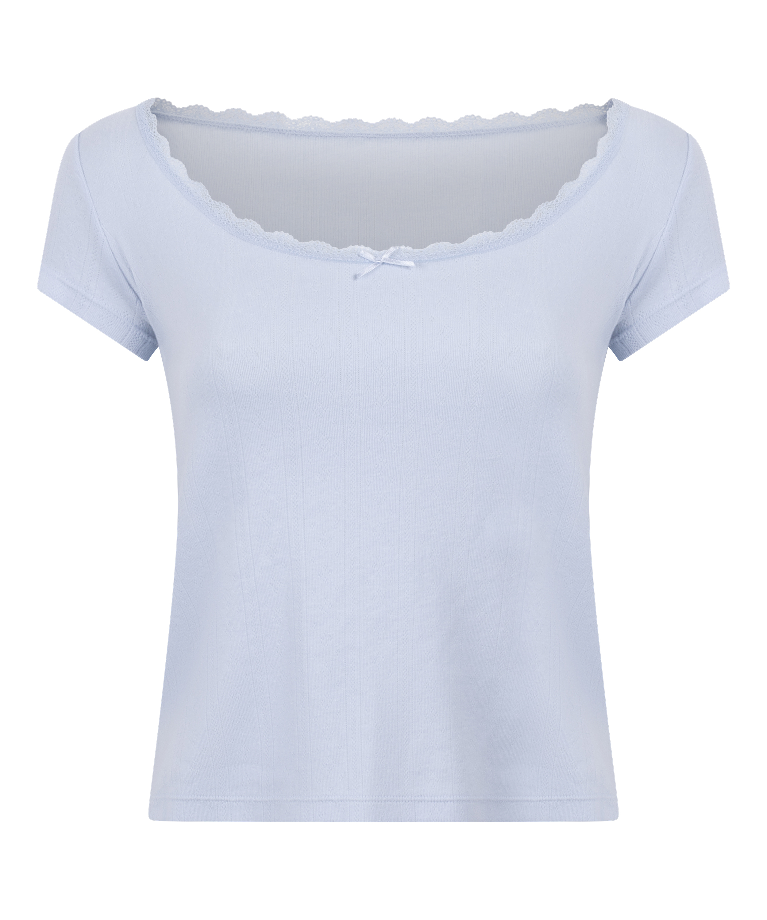 Pointelle Top, Blue, main