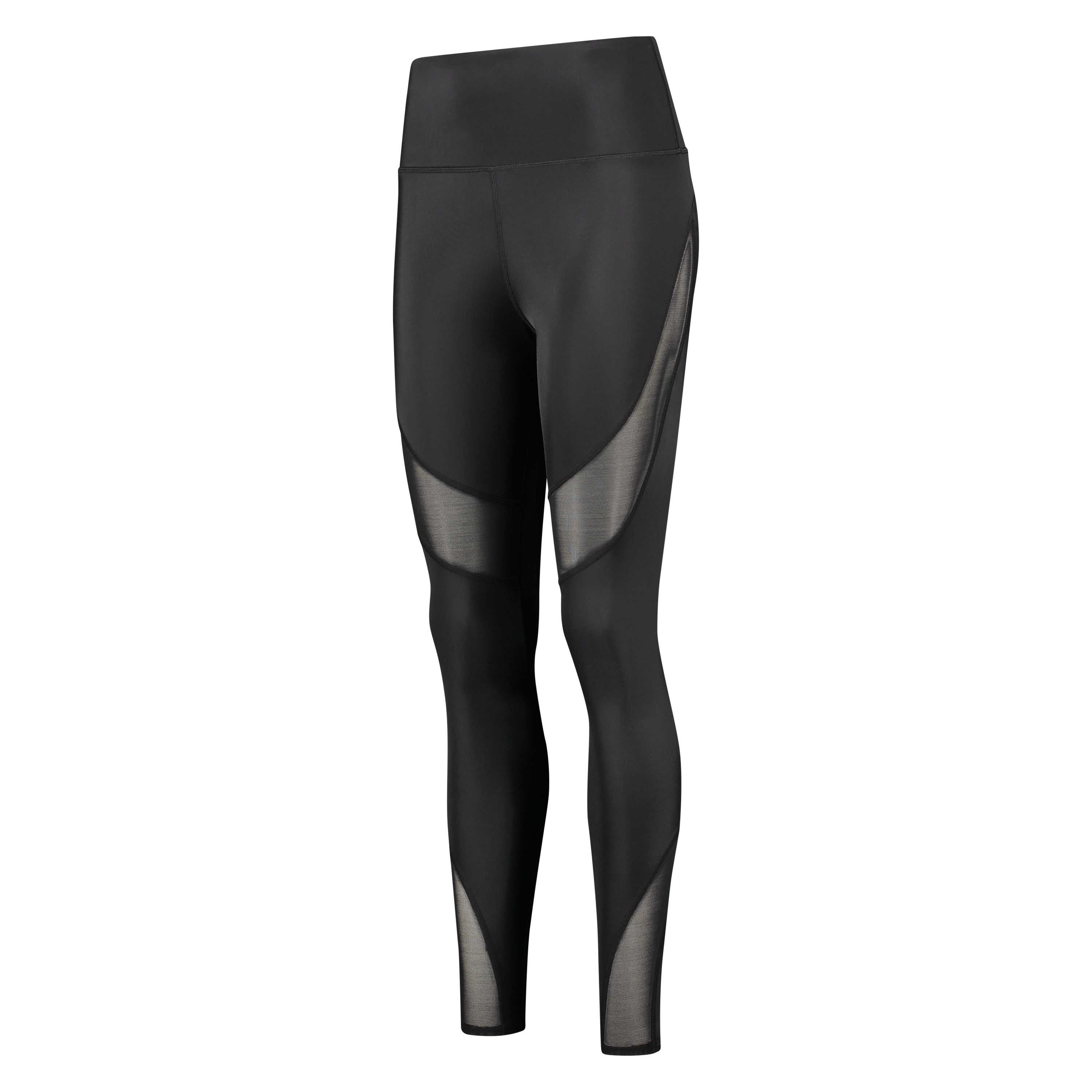 HKMX High waisted sport legging mesh, Black, main