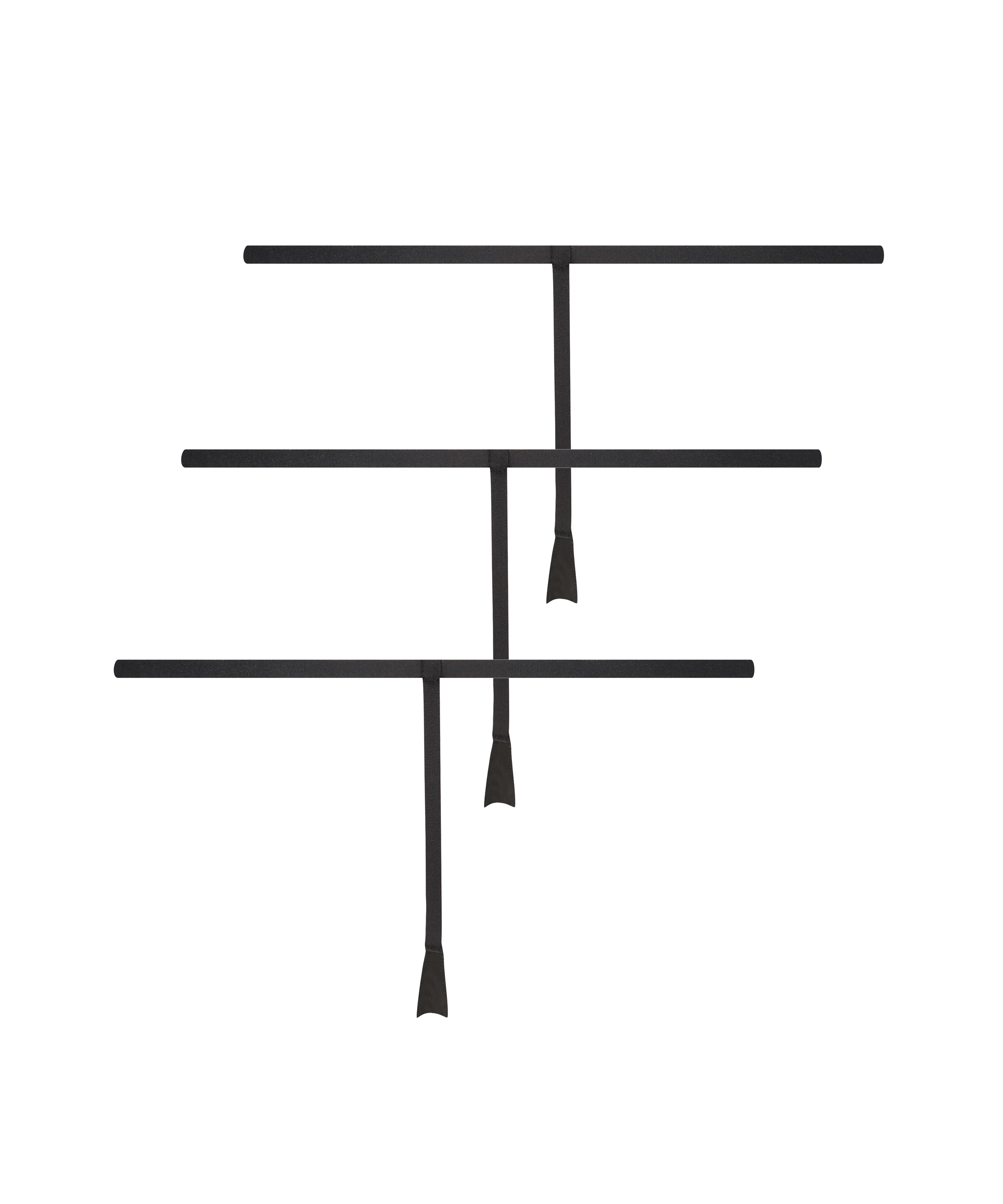 3-pack invisible thongs, Black, main