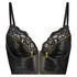 Talia Padded Longline Underwired Bra Cup E +, Black