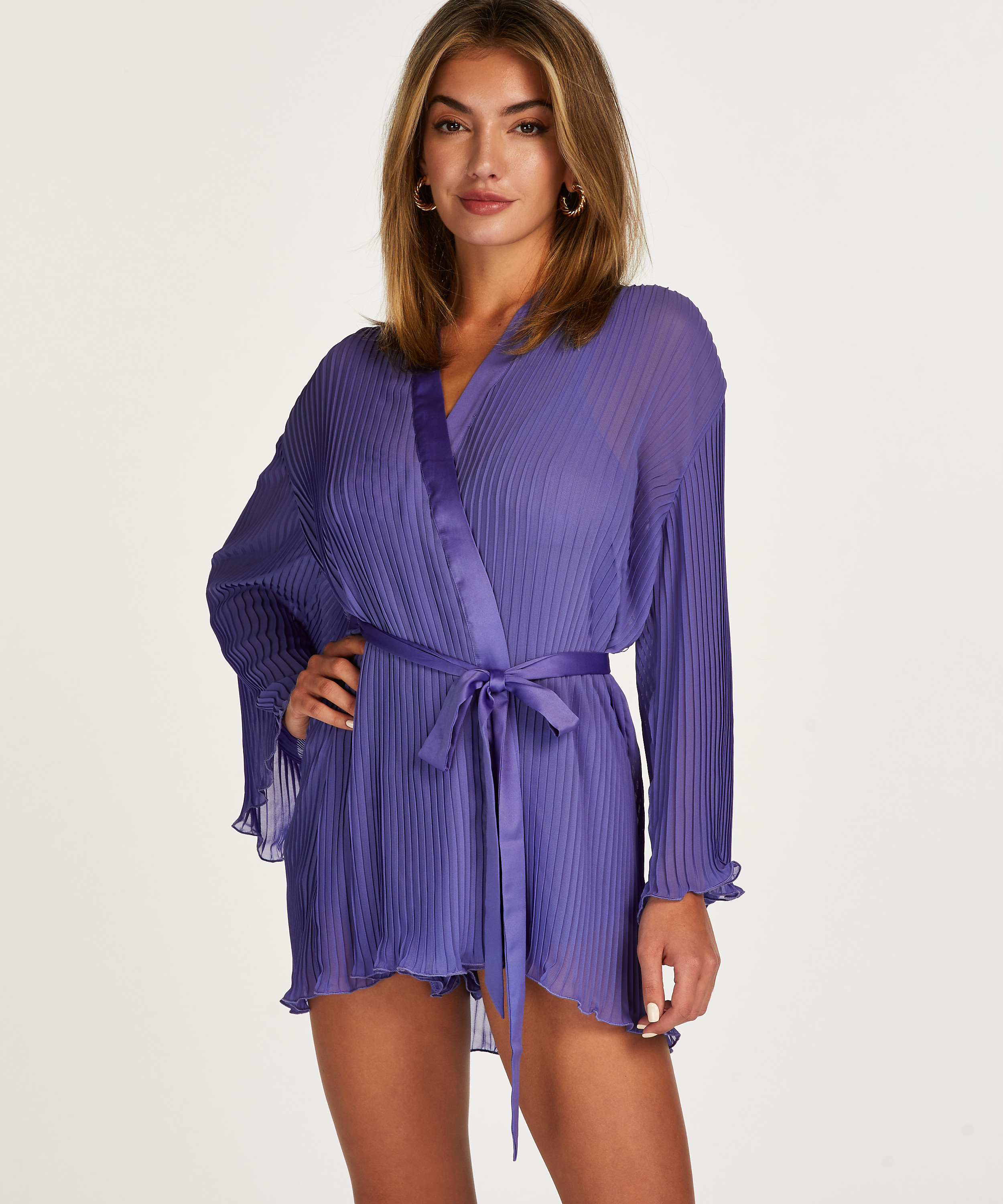 Chiffon Kimono, Purple, main