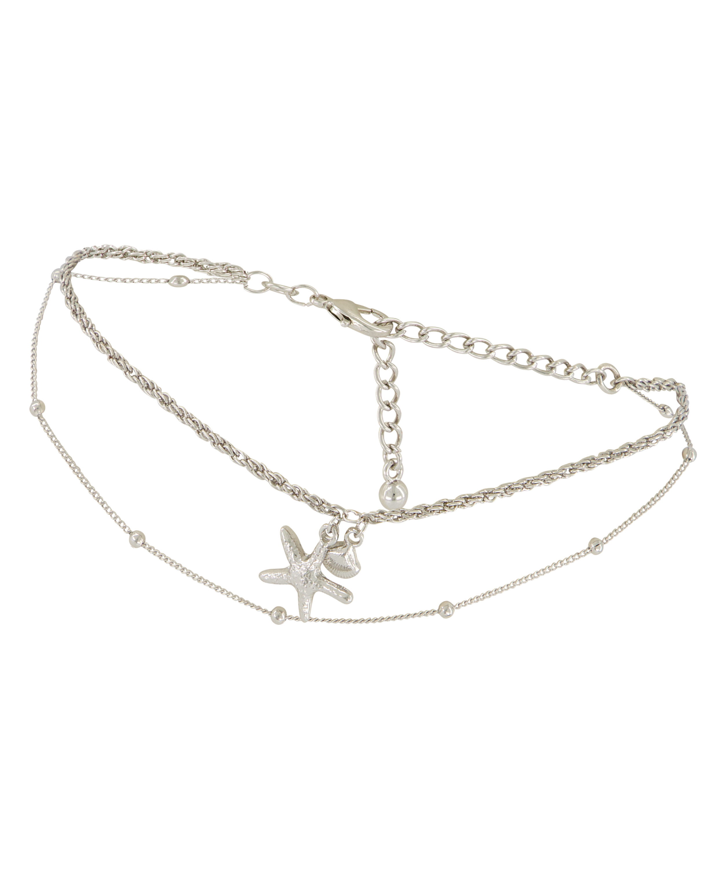 Ankle Chain, Grey, main