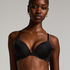 Angie Padded Underwired Push-Up Bra, Black