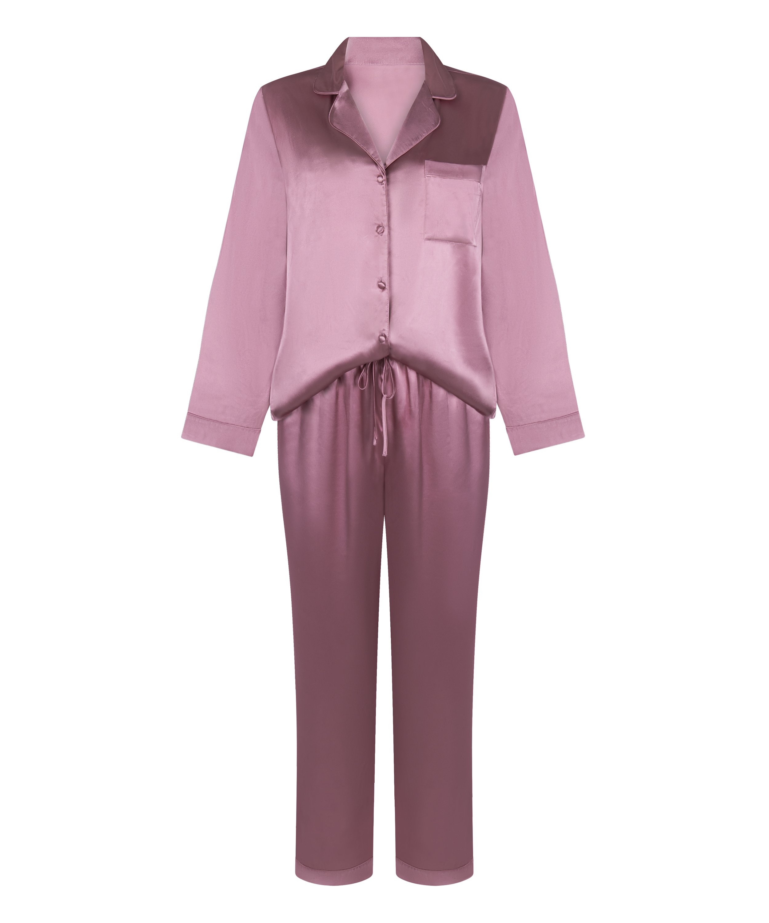 Pyjama Set Shiny Satin, Pink, main