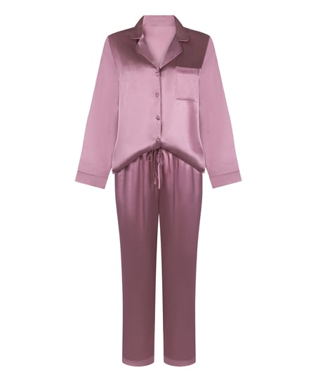 Pyjama Set Shiny Satin, Pink