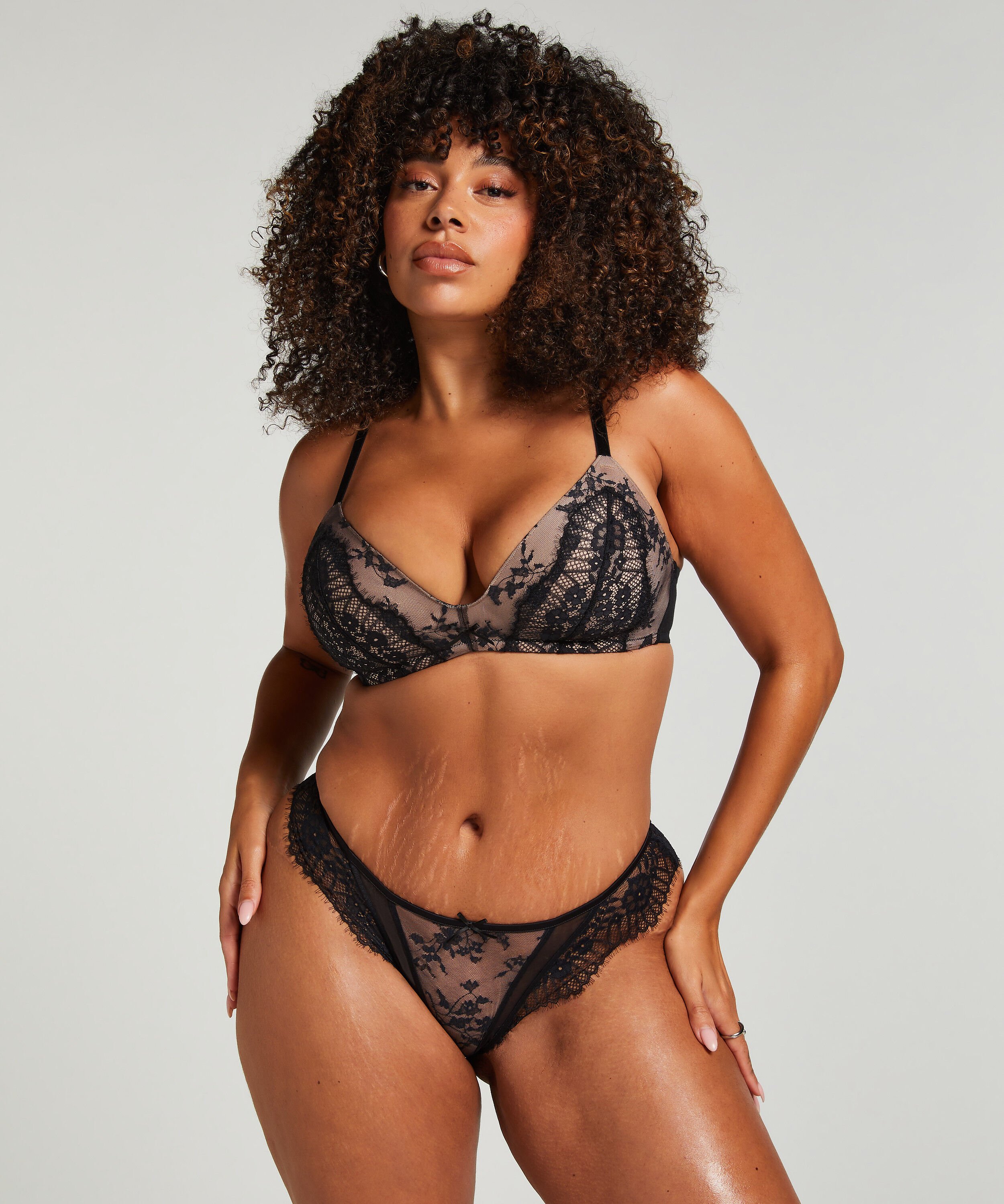 Daphne Padded Non-Wired Bra, Black