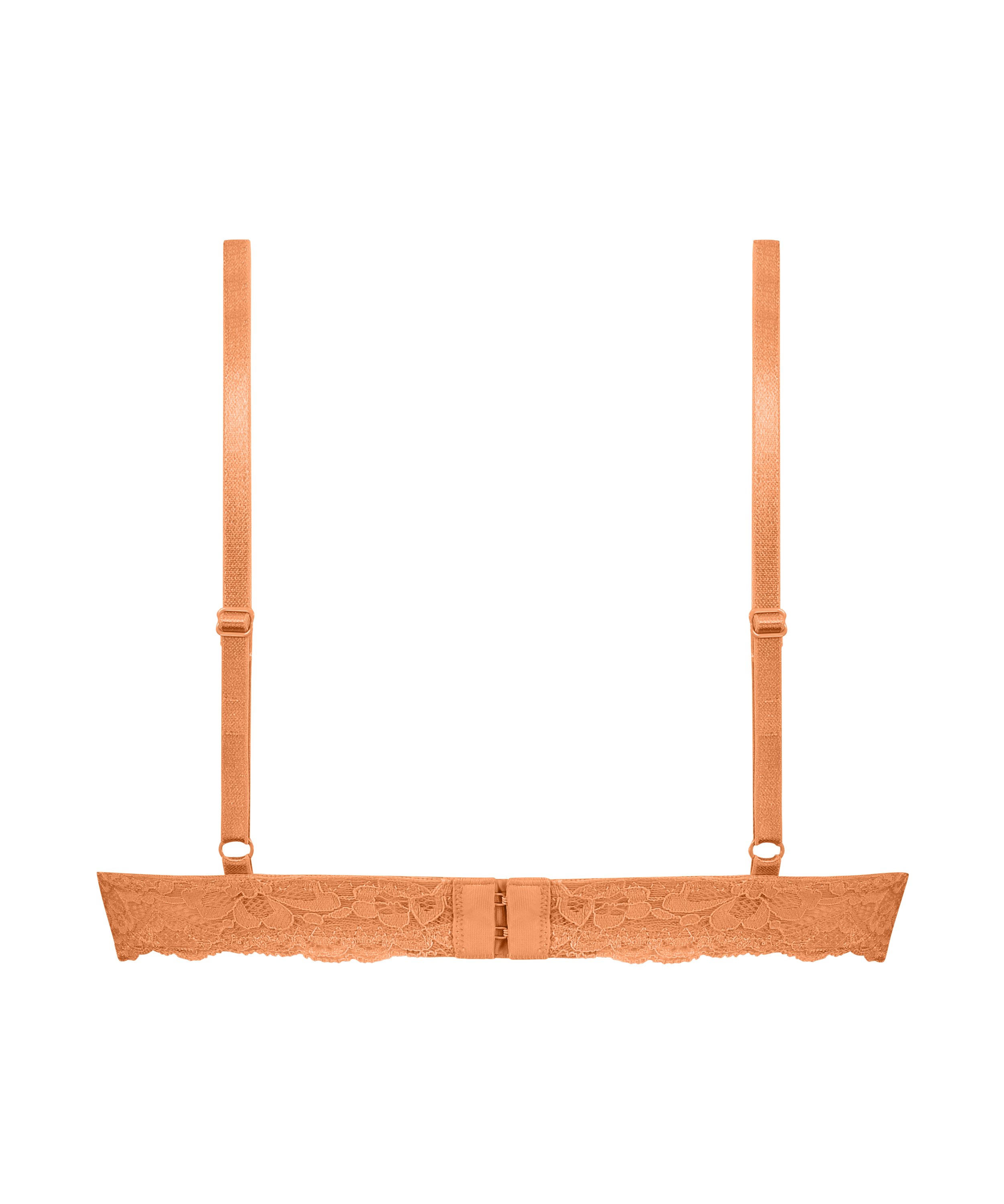 Marine Padded Underwired Push-Up Bra, Orange, main