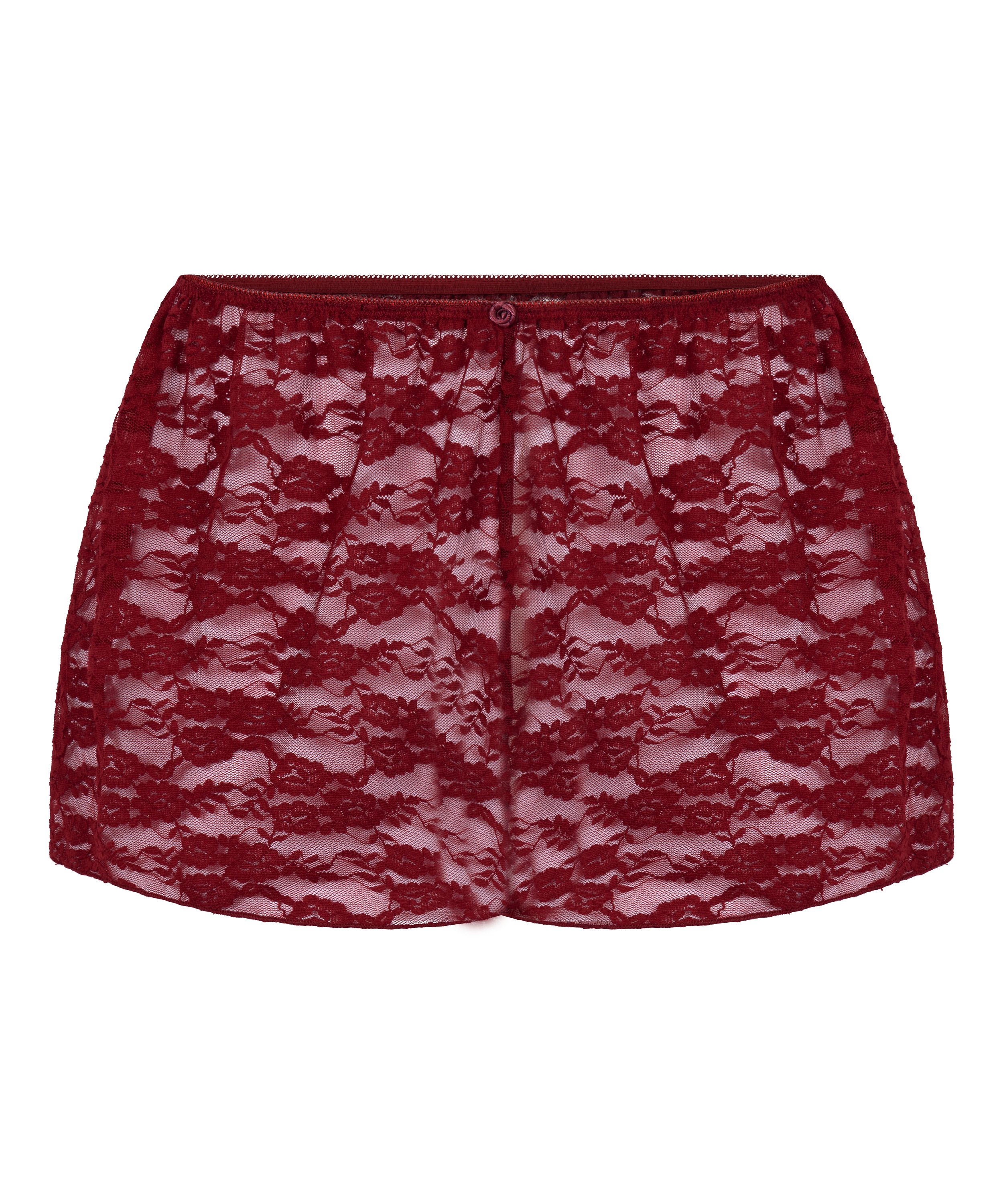 Short Allover Lace, Red, main