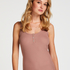 Henley Singlet, Brown