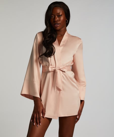 Satin Kimono, Pink