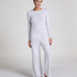 Pyjama top Pointelle, Grey