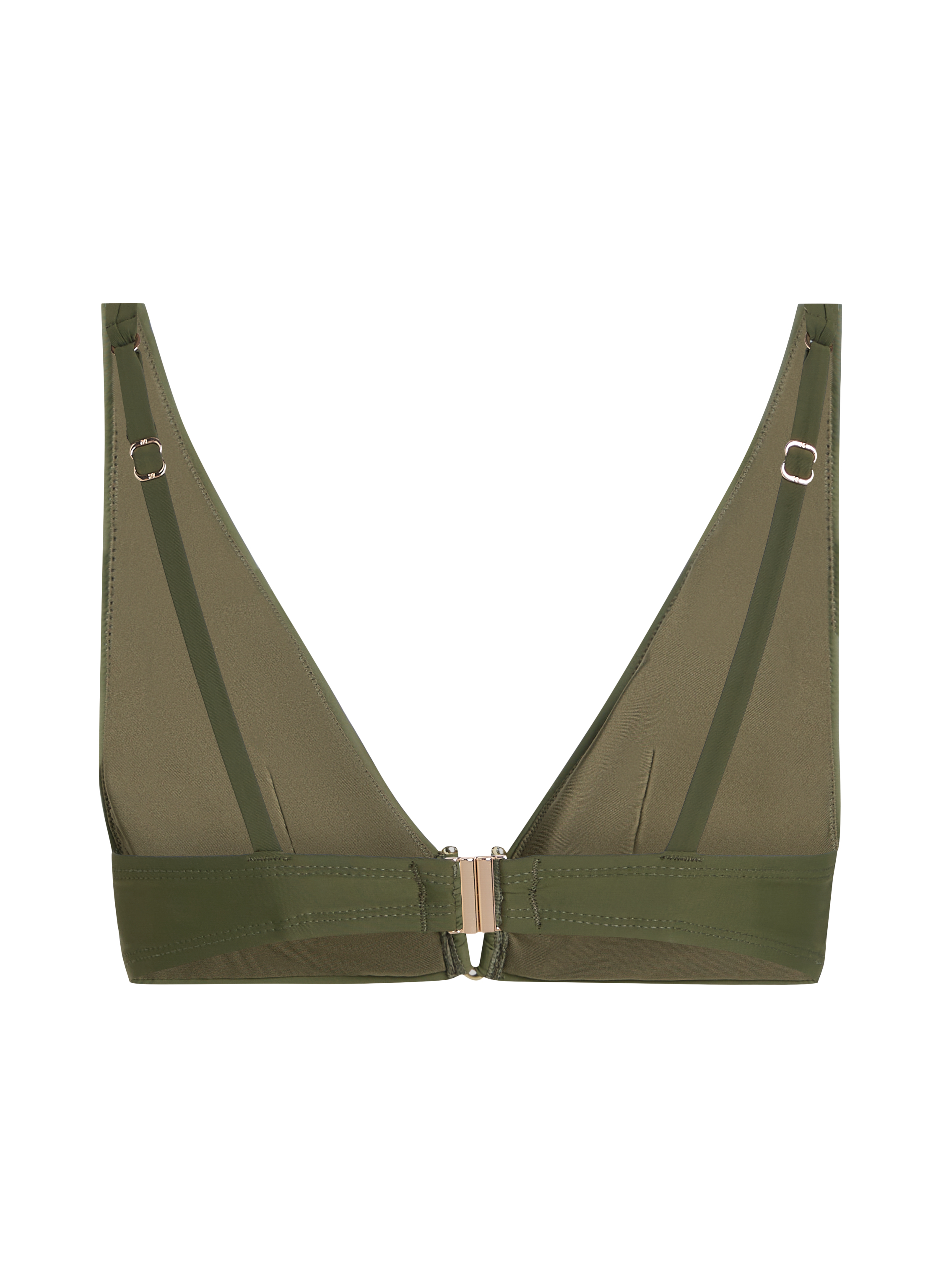 Luna Triangle Bikini Top, Green, main