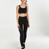 HKMX High waisted sport legging mesh, Black