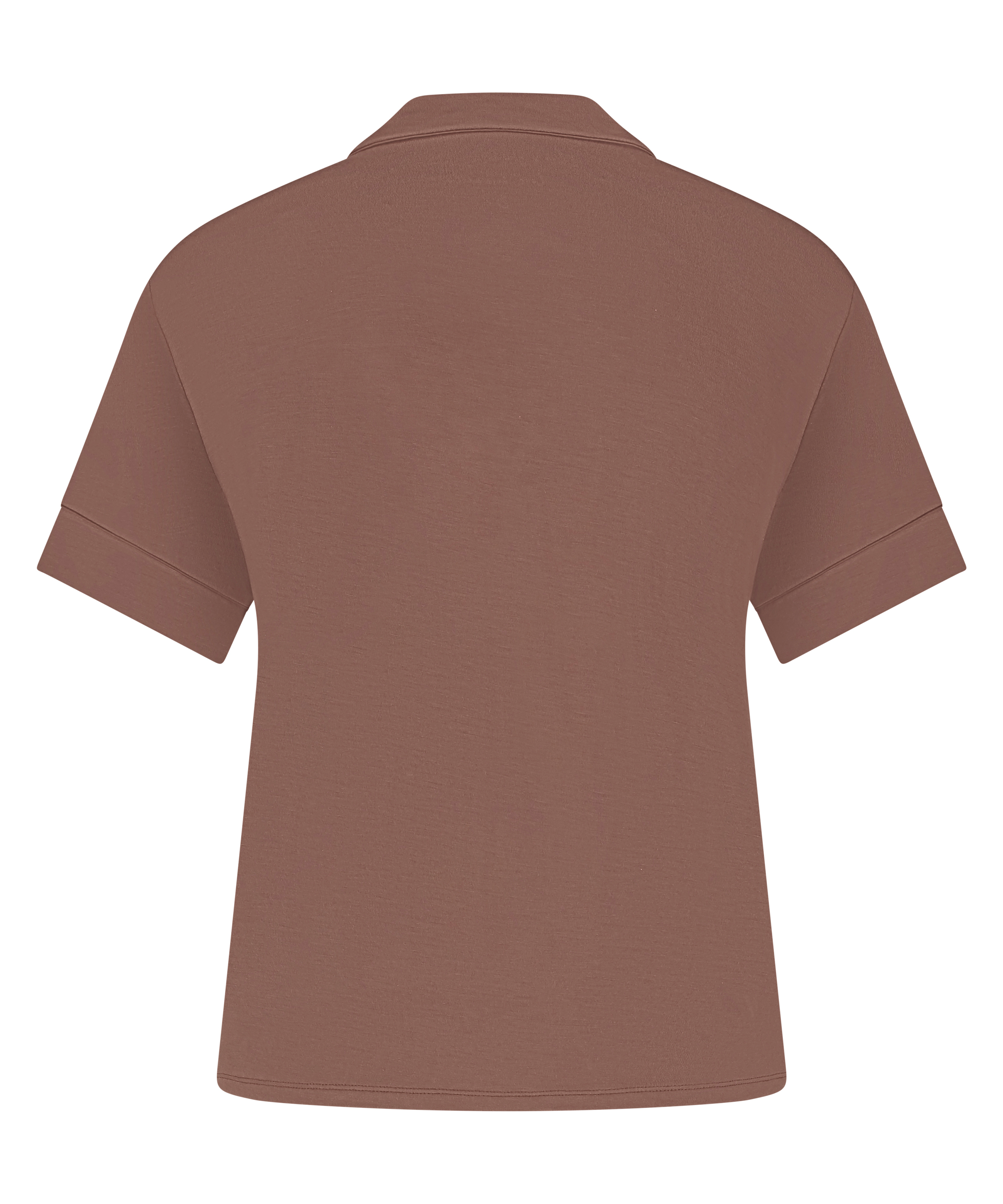 Essential Jersey Short-Sleeved Jacket, Brown, main