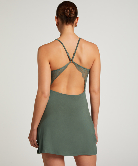 Nova Jersey Slip Dress, Green