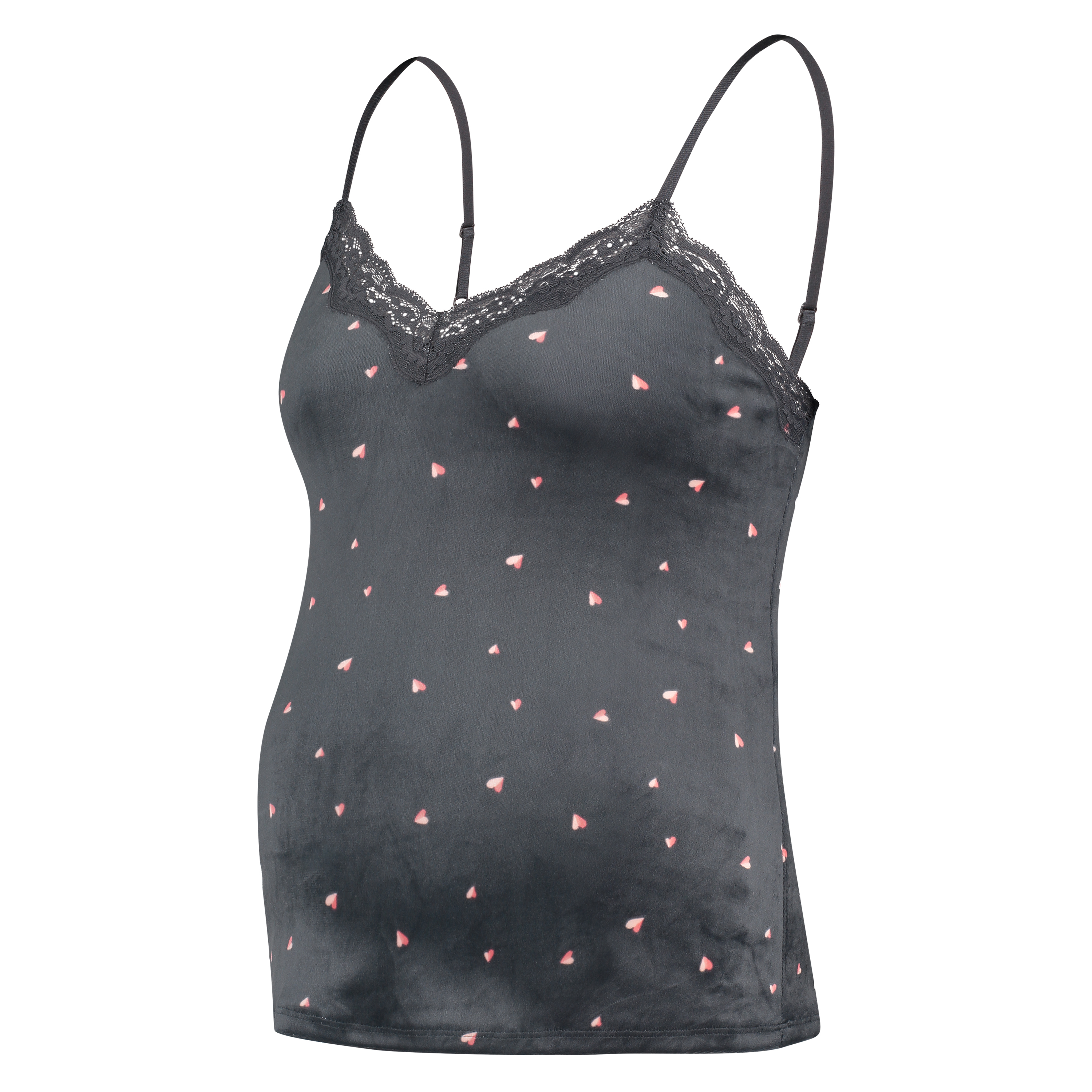 Maternity Velours cami, Grey, main
