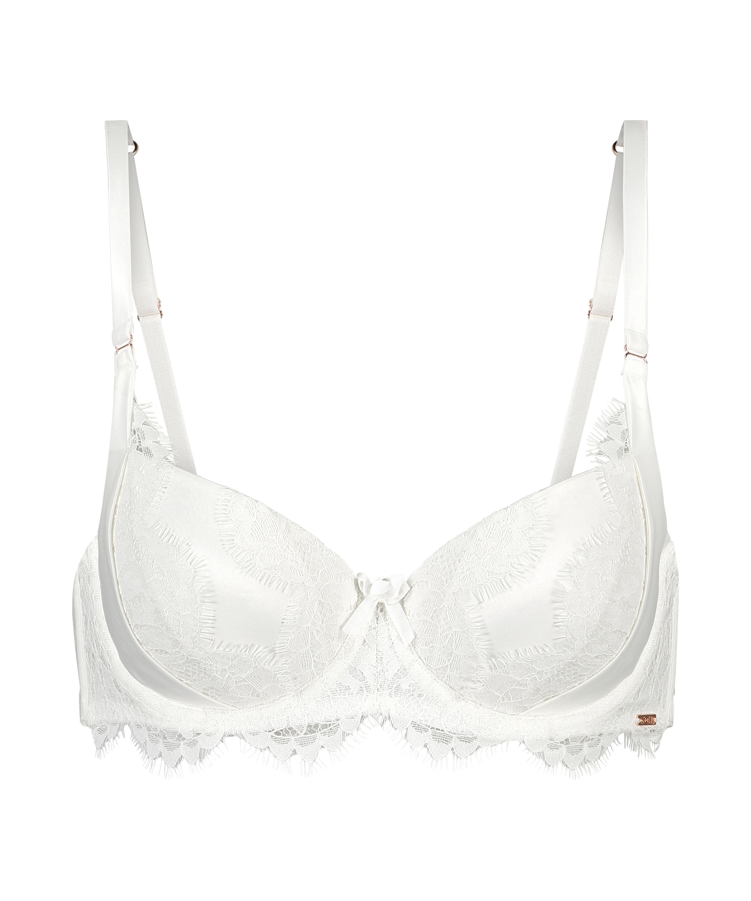 Hannako Padded Underwired Bra, White, main