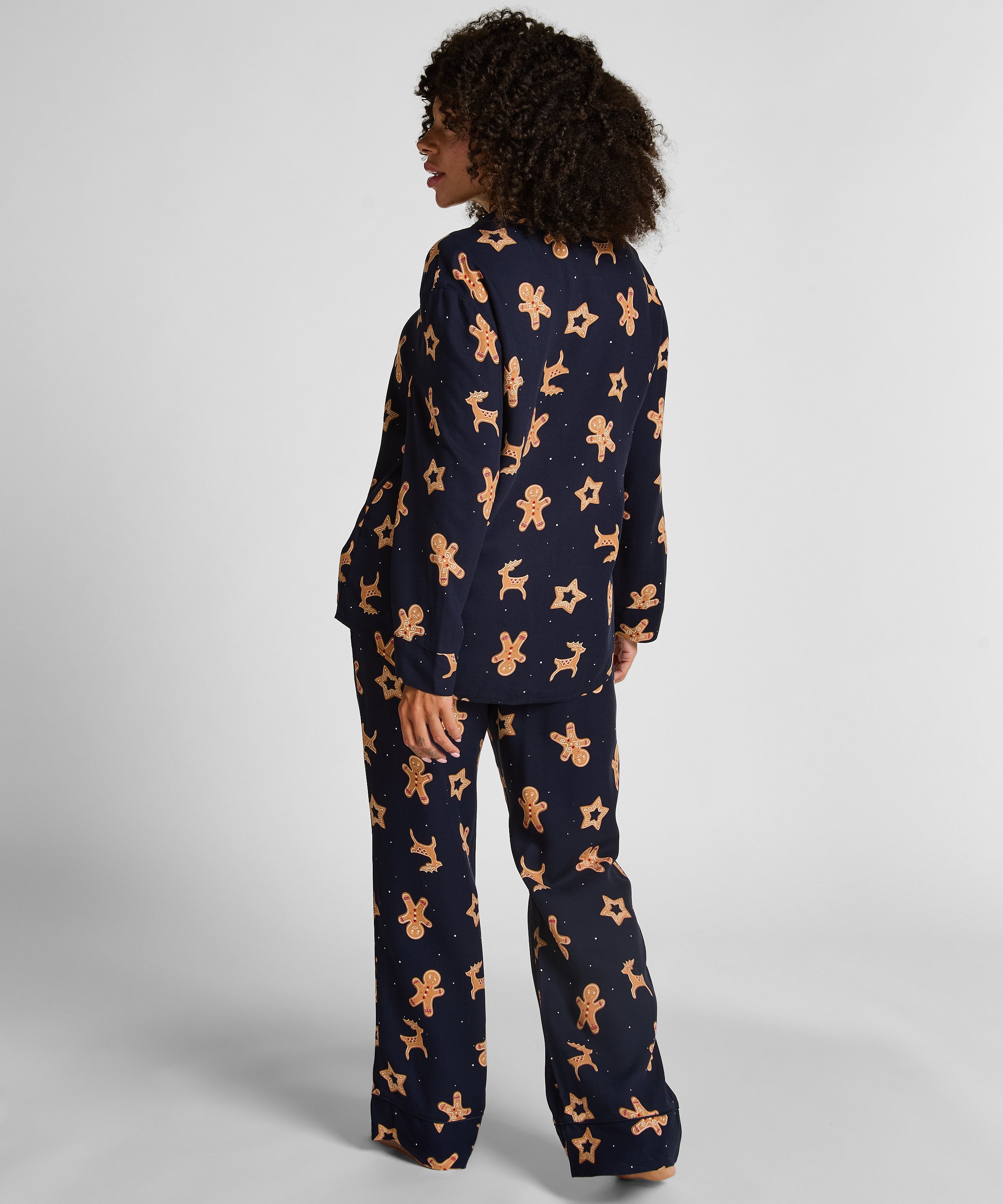 Gingerbread Pyjama Set, Blue, main