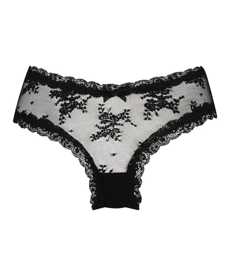 V-shape Mesh Brazilian, Black