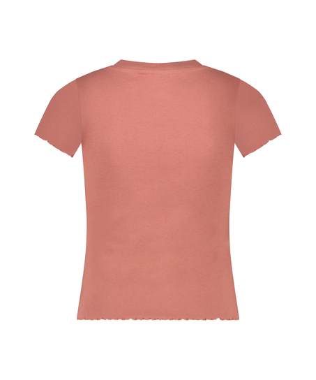 Short Sleeve Cotton Shirt, Pink