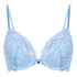 Marine Padded Underwired Push-Up Bra, Blue