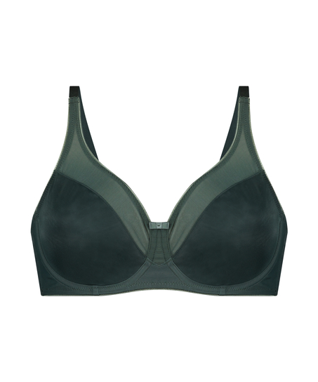 Nina Non-Padded Underwired Minimizer Bra, Green