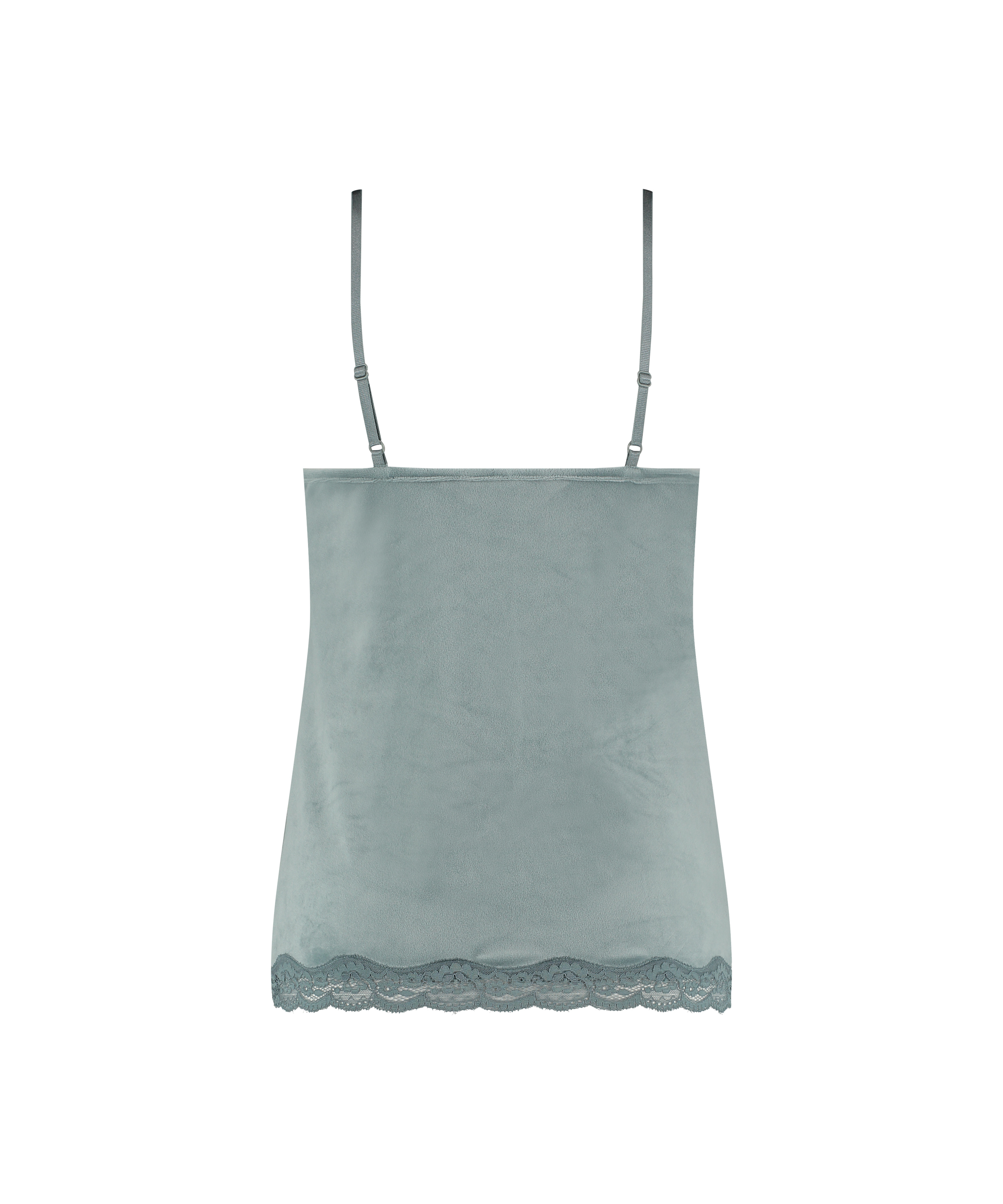 Velours Lace Cami Top, Blue, main