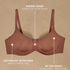 Smooth Padded Underwired Bra, Brown