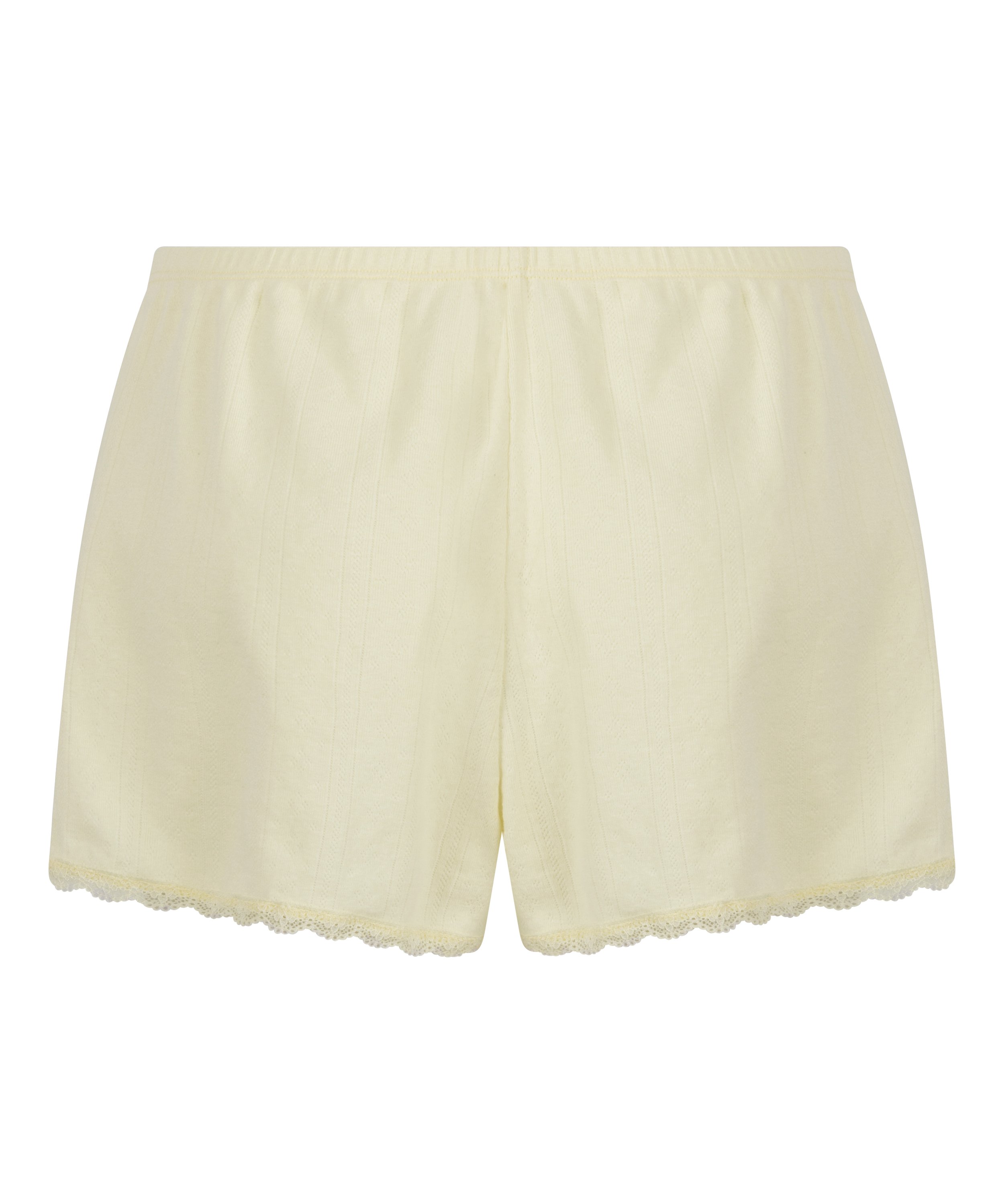 Pointelle Shorts, Yellow, main