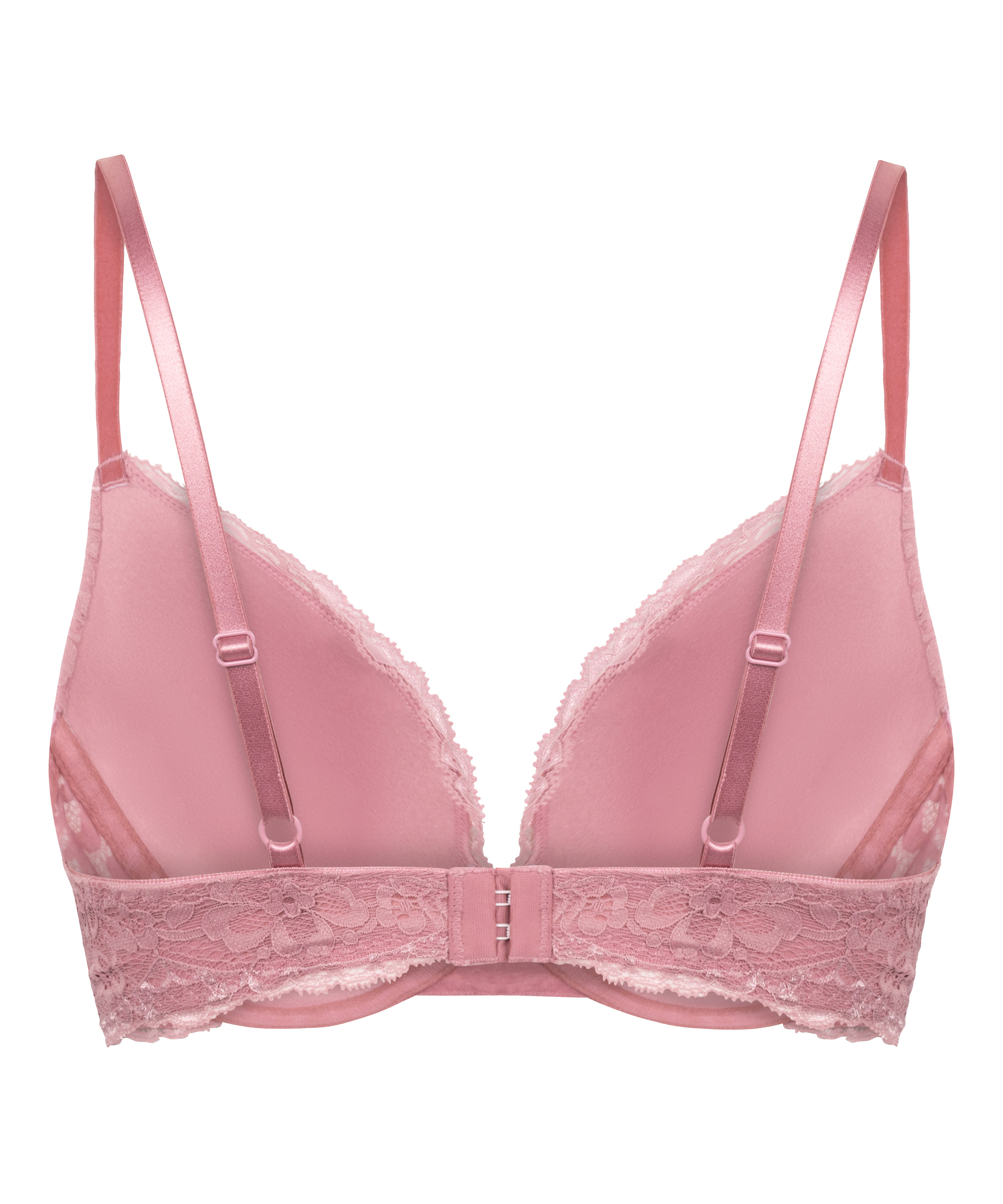 Marine Padded Underwired Push-Up Bra, Pink, main